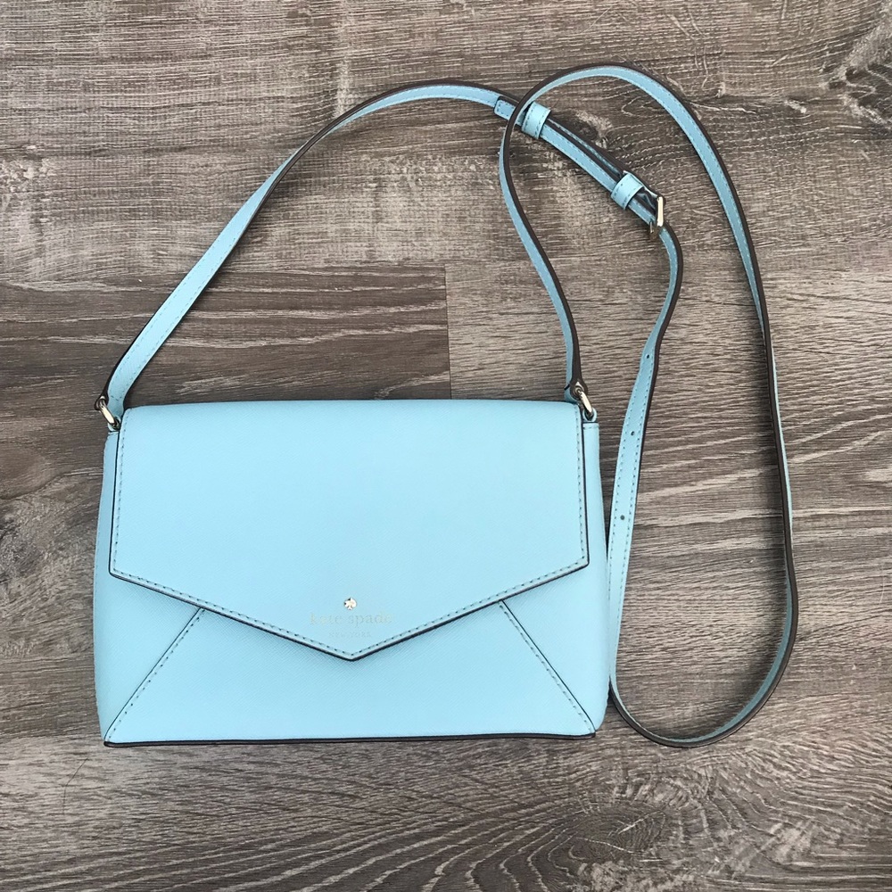 Kate Spade Baby Blue Envelope Crossbody